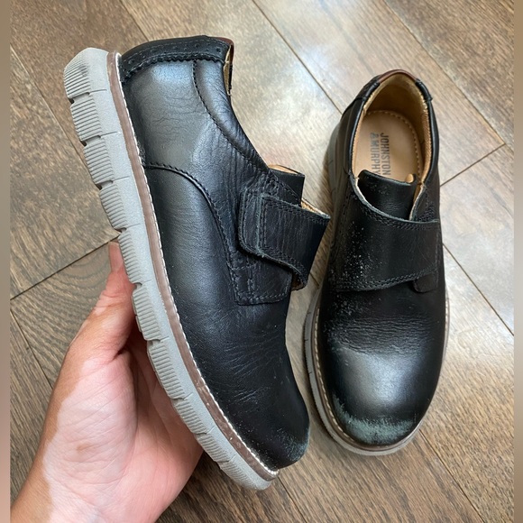 Johnston & Murphy Other - Johnston And Murphy Little Boys Dress Shoes Velcro Close Kids Size 11